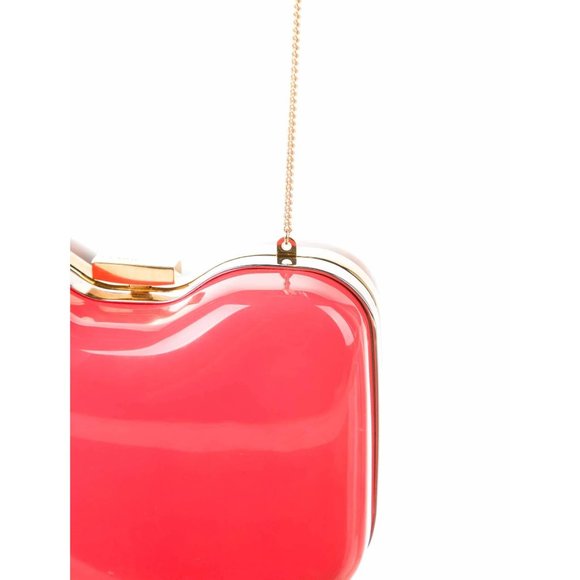 Retro, Fendi two way- clutch red & tortoise shell Lucite clam shell style purse - Picture 12 of 16